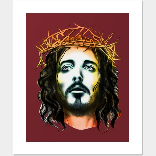 holy face of jesus Wall Art by vita5511tees